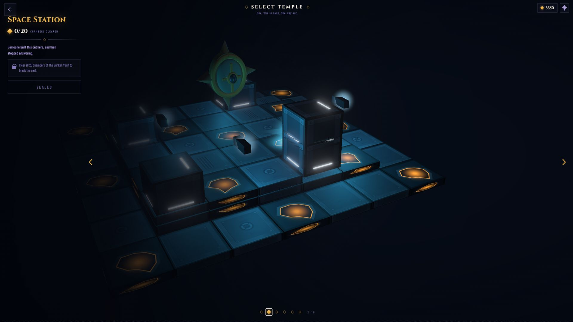 A locked chamber inside the Space Station world